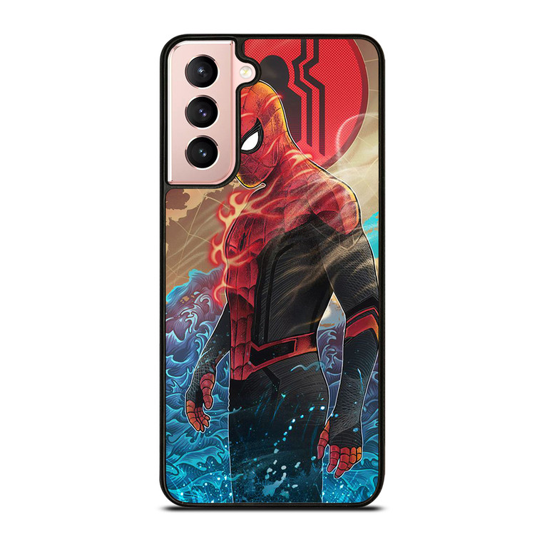 SPIDERMAN FLAME Samsung Galaxy S21 Case Cover