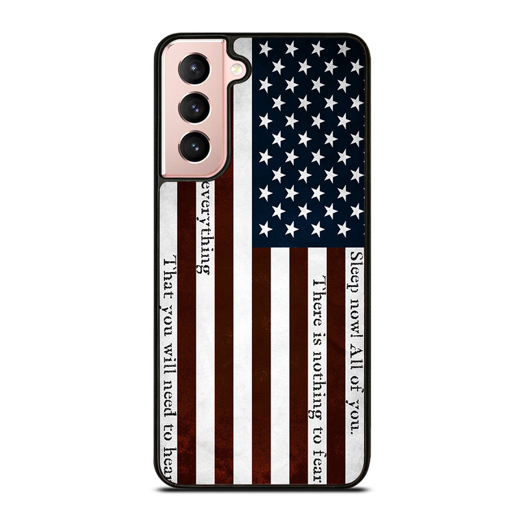 USA RED QUOTES Samsung Galaxy S21 Case Cover