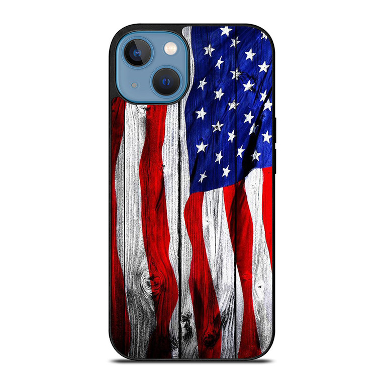 AMERICAN WOODEN iPhone 13 Case Cover
