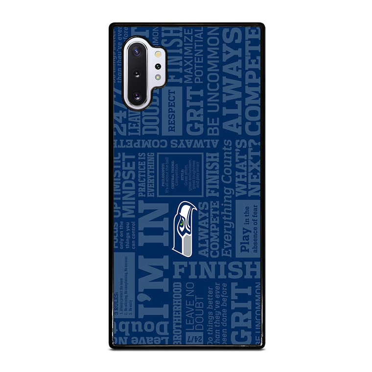 SEATTLE SEAHAWKS MANTRA Samsung Galaxy Note 10 Plus Case Cover