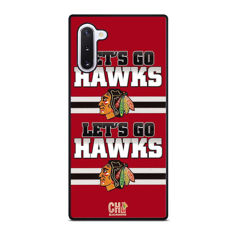CHICAGO BLACKHAWKS LETS GO Samsung Galaxy Note 10 Case Cover