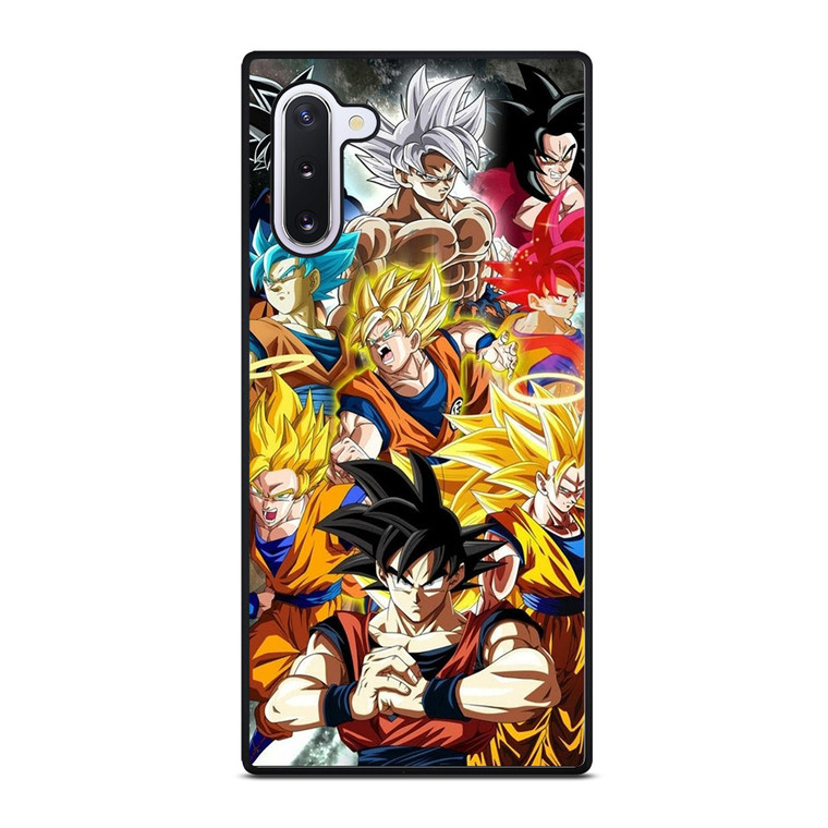 GOKU DRAGON BALL ALL SUPER SAIYAN Samsung Galaxy Note 10 Case Cover