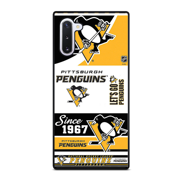 PITTSBURGH PENGUINS LOGO COLLAGE Samsung Galaxy Note 10 Case Cover