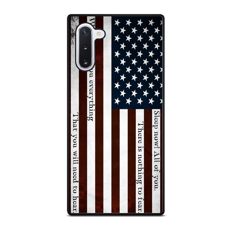 USA RED QUOTES Samsung Galaxy Note 10 Case Cover