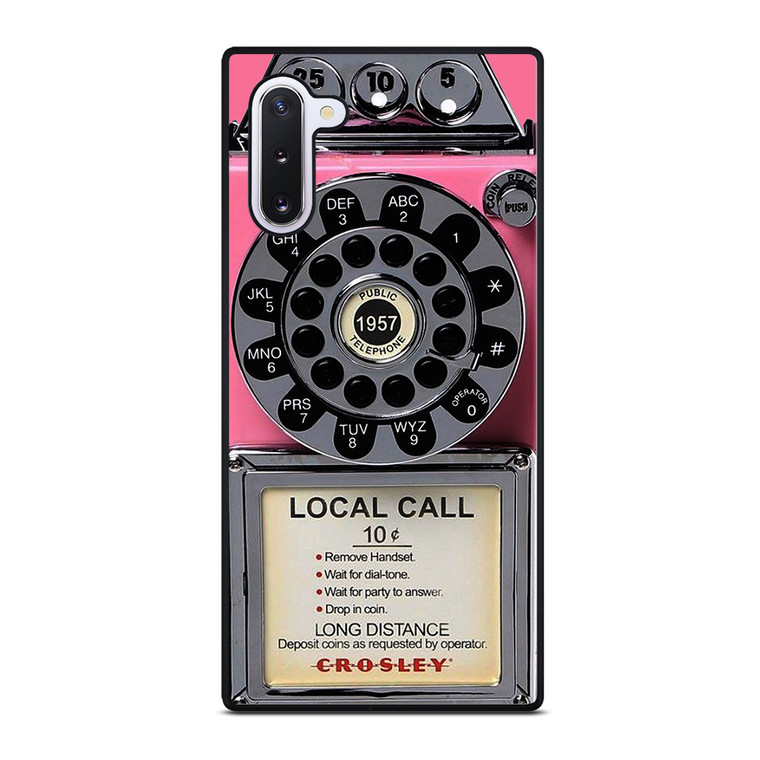 VINTAGE RETRO PAYPHONE PINK Samsung Galaxy Note 10 Case Cover