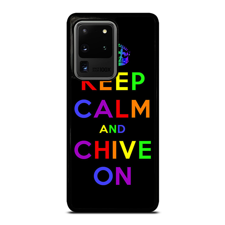 KEEP CALM AND CHIVE ON 1 Samsung Galaxy S20 Ultra Case Cover KEEP CALM AND CHIVE ON 1 Samsung Galaxy S20 Ultra Case Cover