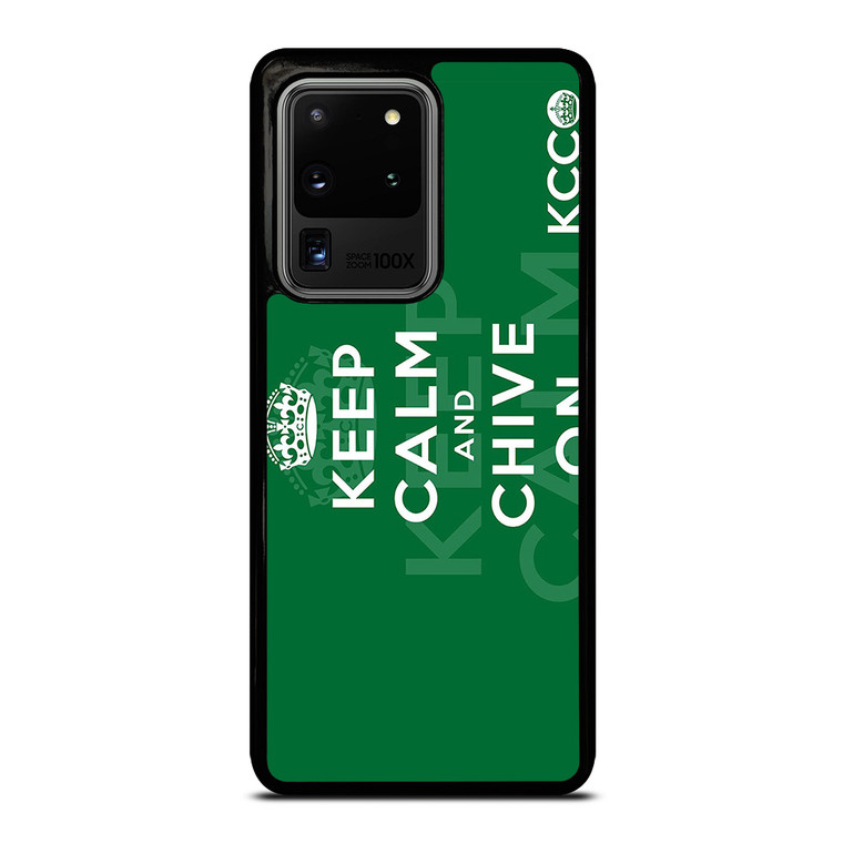 KEEP CALM AND CHIVE ON 2 Samsung Galaxy S20 Ultra Case Cover KEEP CALM AND CHIVE ON 2 Samsung Galaxy S20 Ultra Case Cover