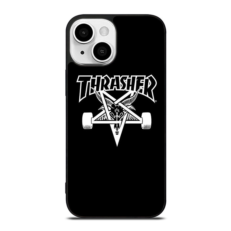 THRASER SKATEBOARD BLACK iPhone 13 Mini Case Cover