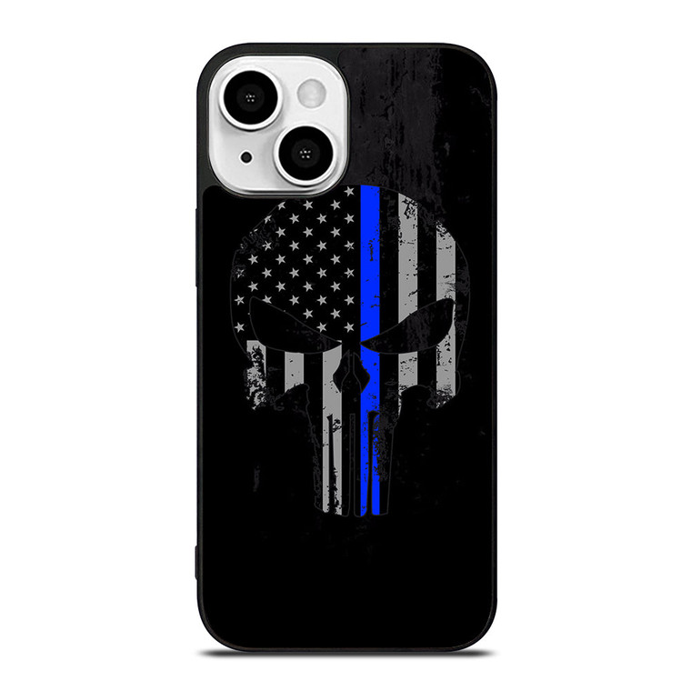 THIN BLUE LINE PUNISHER BLACK iPhone 13 Mini Case Cover