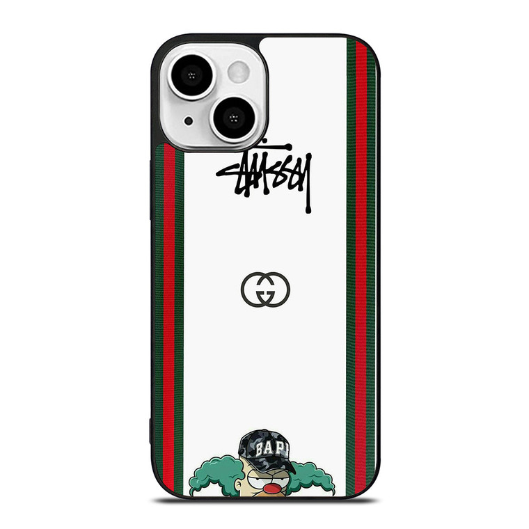 STUSSY X BAPE iPhone 13 Mini Case Cover