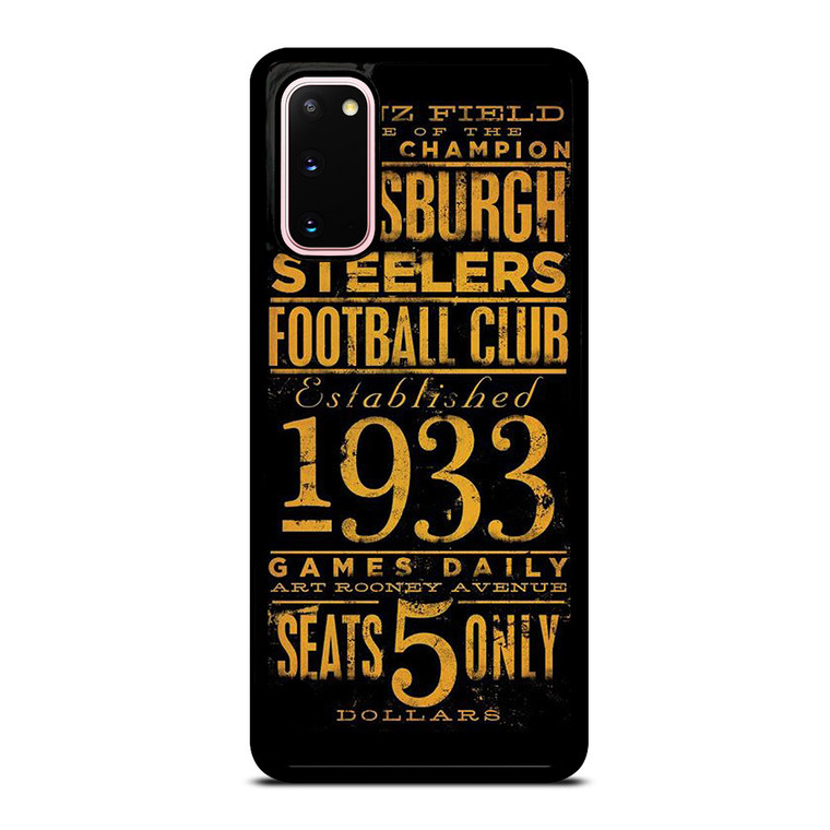 PITTSBURGH STEELERS 1933 FANS Samsung Galaxy S20 Case Cover