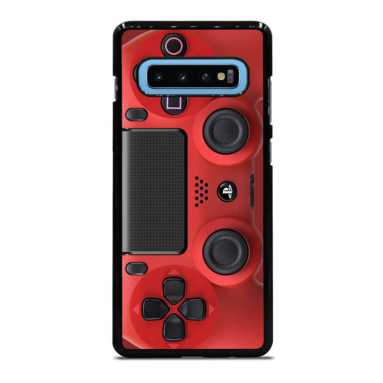 PS4 CONTROLLER PLAYSTATION RED Samsung Galaxy S10 Plus Case Cover