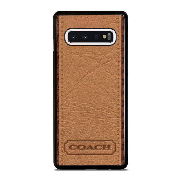 COACH BROWN LOGO Samsung Galaxy S10 Case Cover