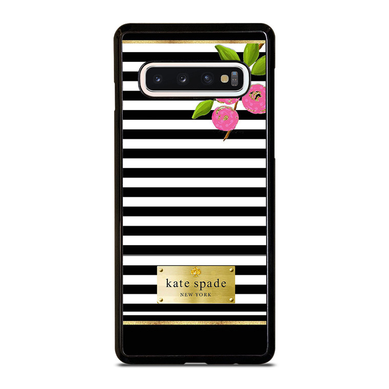 KATE SPADE STRIPE GOLD Samsung Galaxy S10 Case Cover