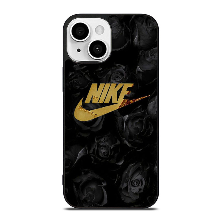 NIKE GOLD FLOWER iPhone 13 Mini Case Cover