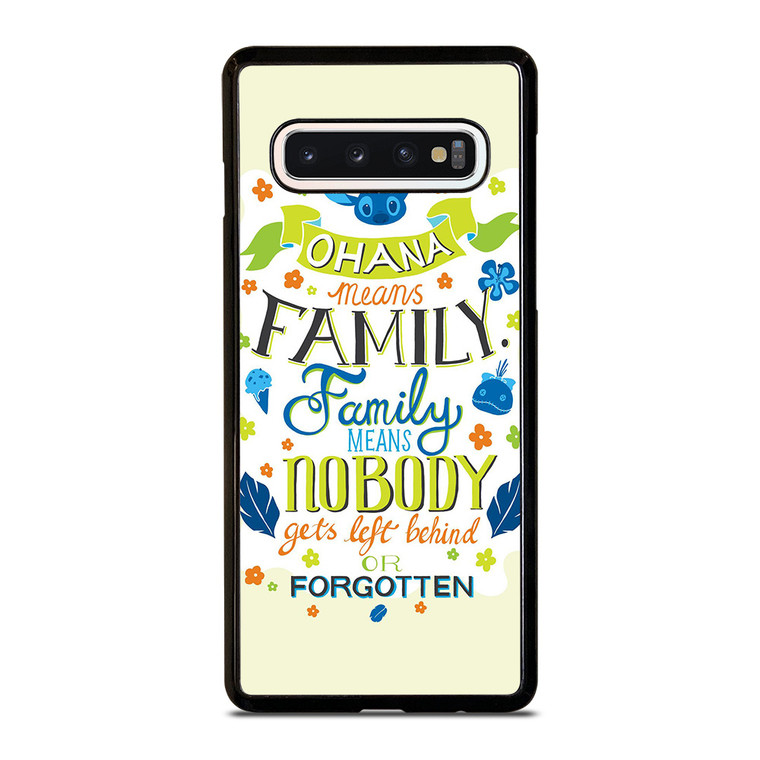 OHANA MEANS FAMILY Samsung Galaxy S10 Case Cover OHANA MEANS FAMILY Samsung Galaxy S10 Case Cover