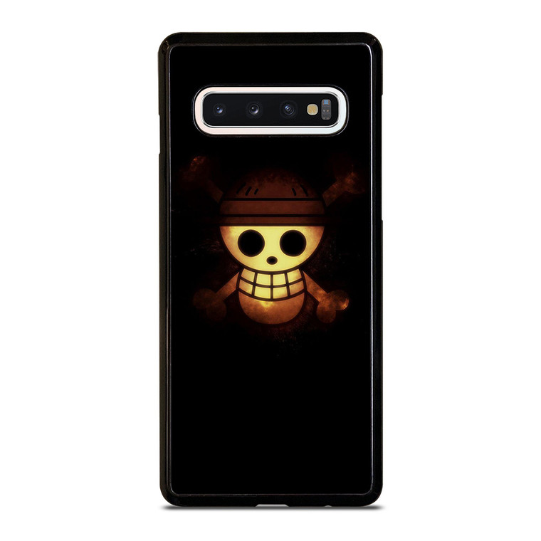 ONE PIECE STRAW HAT GOLD LOGO Samsung Galaxy S10 Case Cover