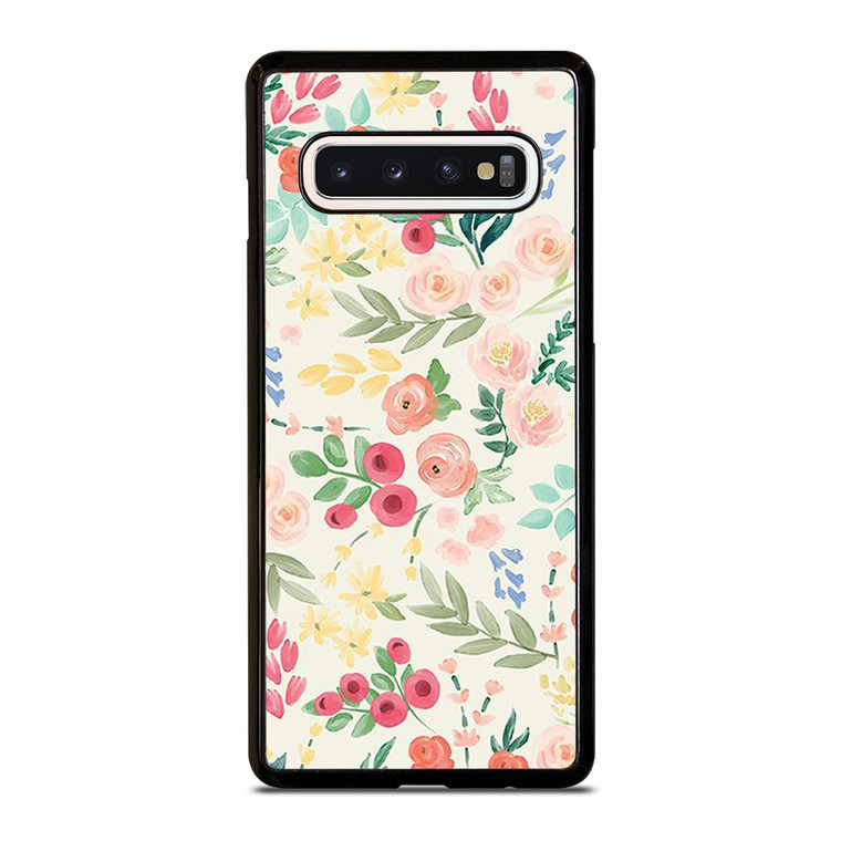 RILEY BLAKE ORANGE FLOWER Samsung Galaxy S10 Case Cover