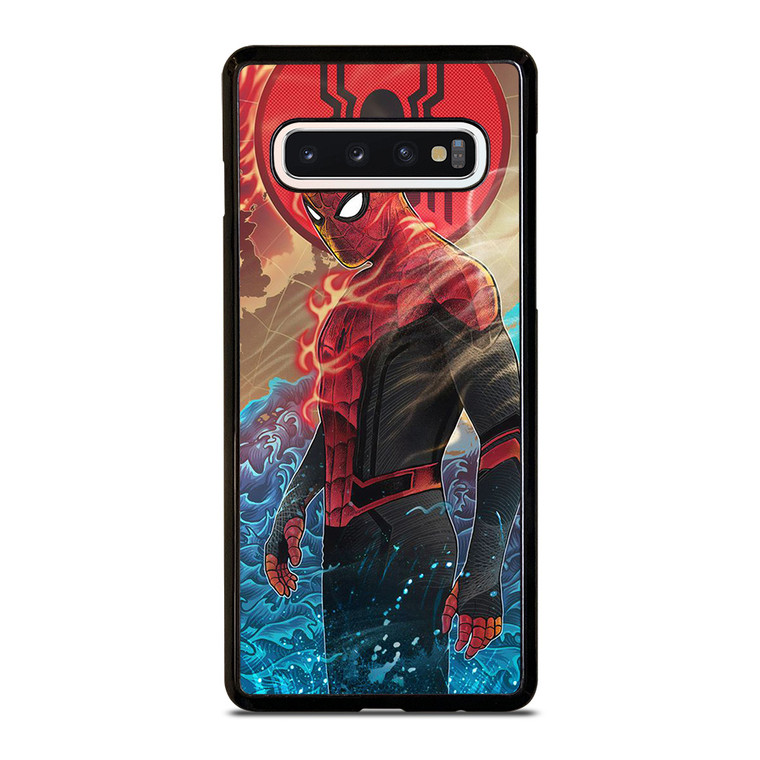SPIDERMAN FLAME Samsung Galaxy S10 Case Cover