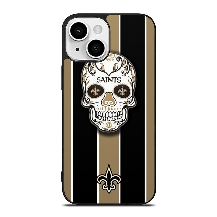 NEW ORLEANS SAINTS SKULL iPhone 13 Mini Case Cover