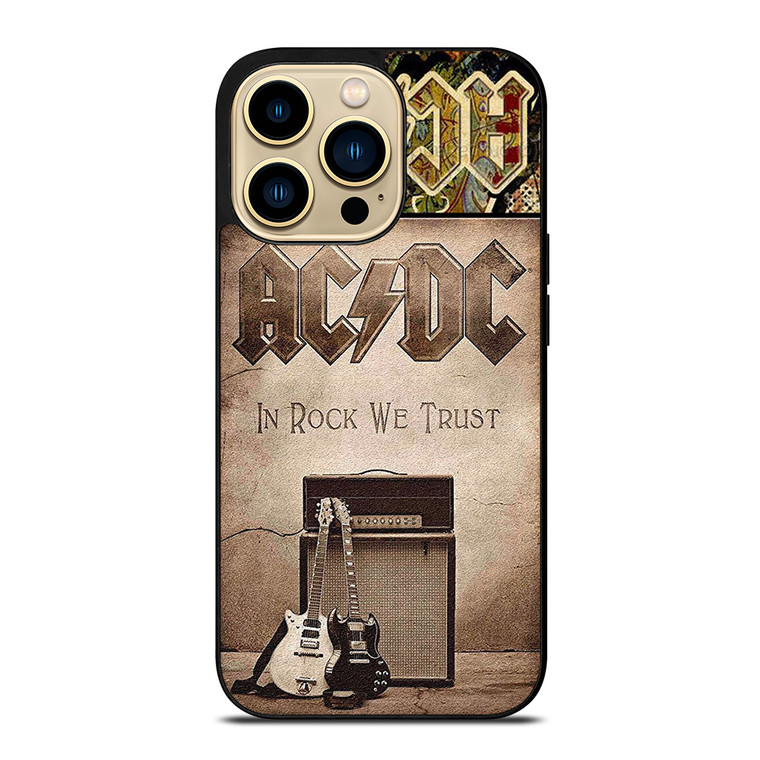 ACDC ROCK WE TRUST iPhone 14 Pro Max Case Cover