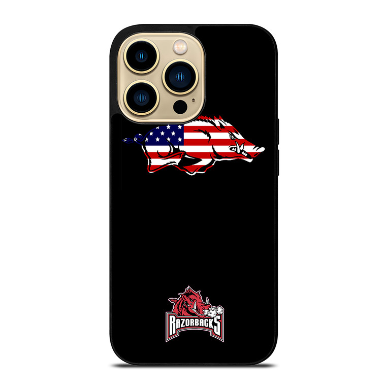 ARKANSAS RAZORBACKS AMERICAN iPhone 14 Pro Max Case Cover