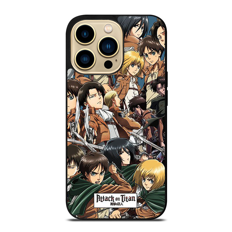 ATTACK ON TITAN ALL CHARACTER iPhone 14 Pro Max Case Cover