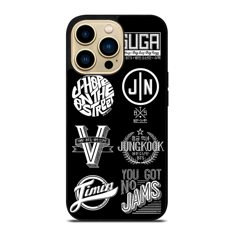 BANGTAN BOYS BTS KPOP LOGO iPhone 14 Pro Max Case Cover