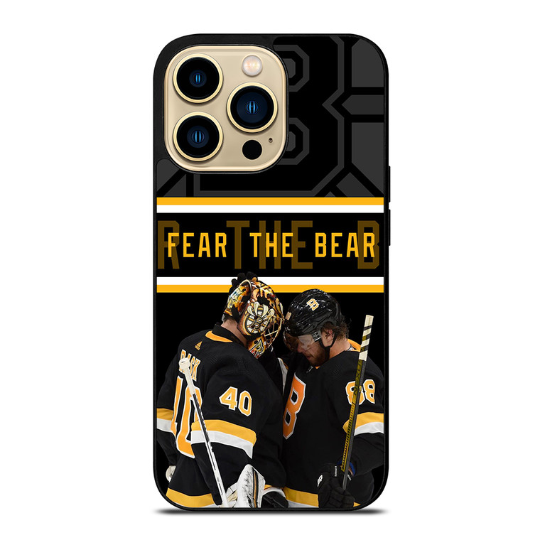 BOSTON BRUINS FEAR THE BEAR iPhone 14 Pro Max Case Cover