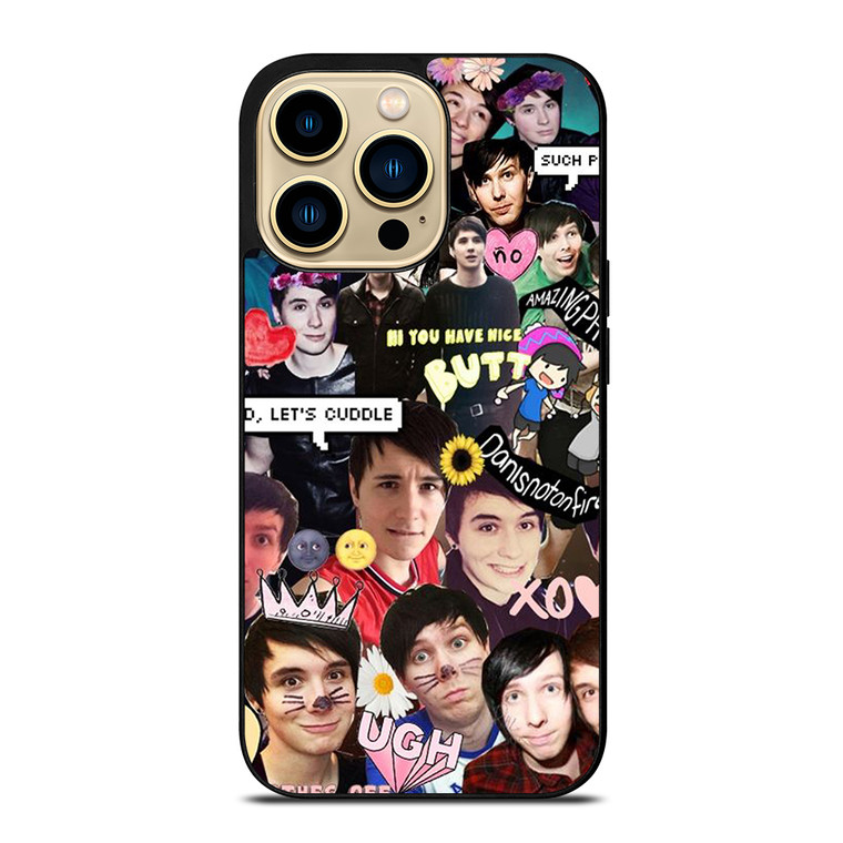 DAN AND PHIL COLLAGE 3 iPhone 14 Pro Max Case Cover