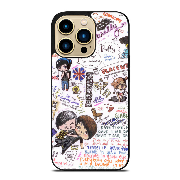 DAN AND PHIL QUOTES iPhone 14 Pro Max Case Cover
