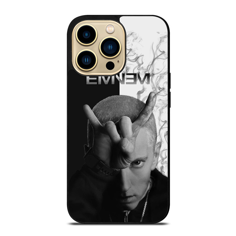 EMINEM RAPPER BLACK WHITE iPhone 14 Pro Max Case Cover