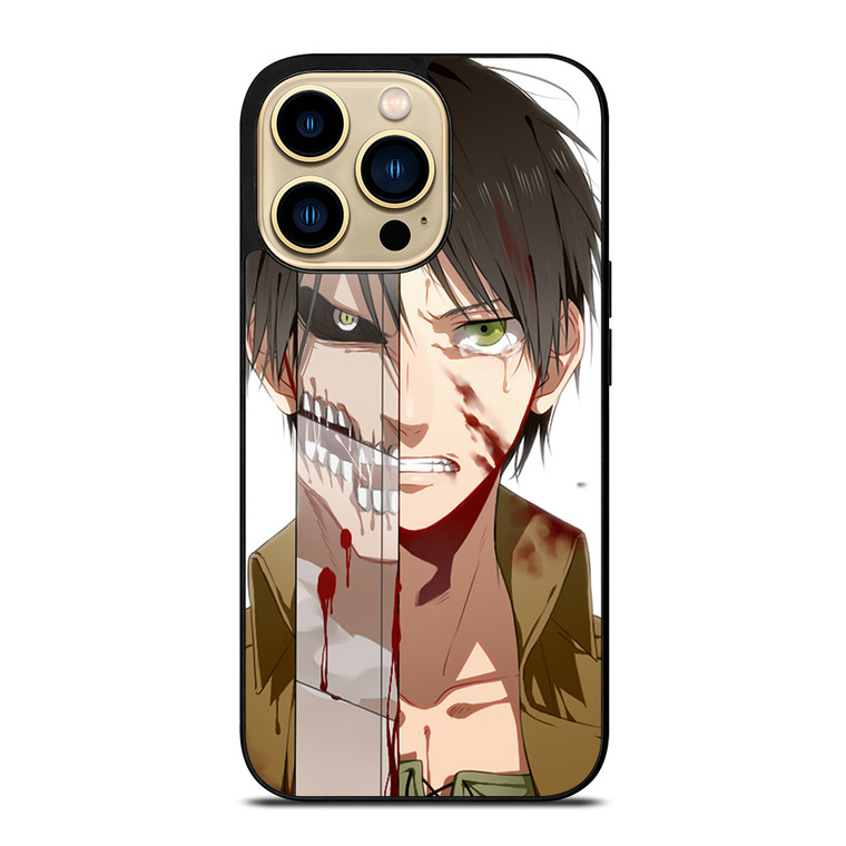 EREN YEAGER FACE ATTACK ON TITAN iPhone 14 Pro Max Case Cover