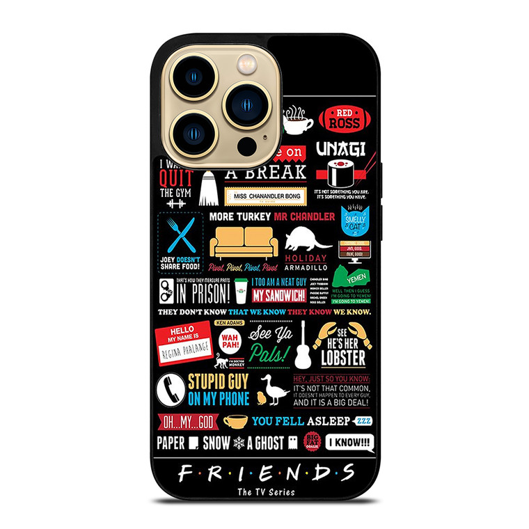 FRIENDS TV SERIES COLLAGE iPhone 14 Pro Max Case Cover
