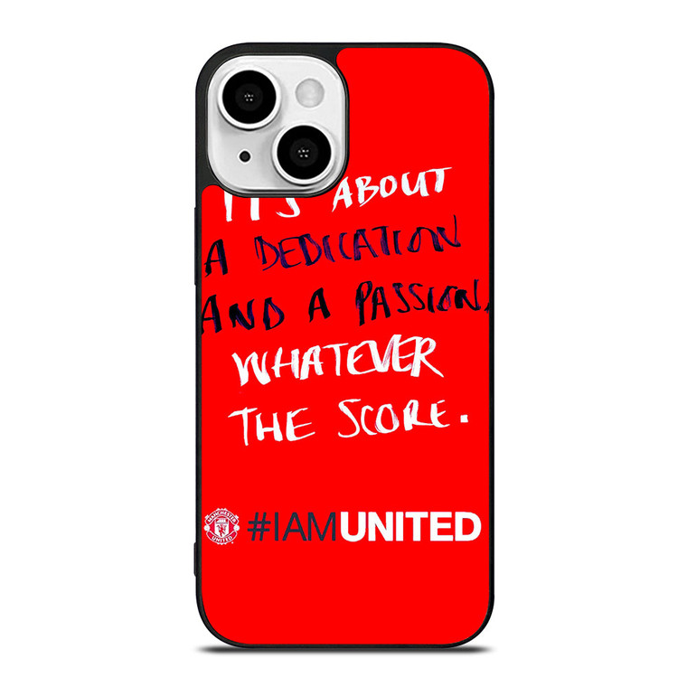 MANCHESTER UNITED I AM UNITED iPhone 13 Mini Case Cover