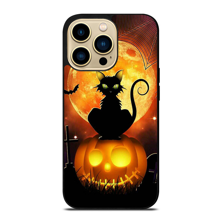 HALLOWEEN BLACK CAT iPhone 14 Pro Max Case Cover