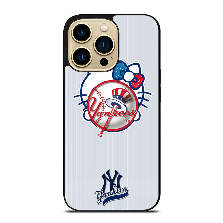HELLO KITTY NEW YORK YANKEES iPhone 14 Pro Max Case Cover