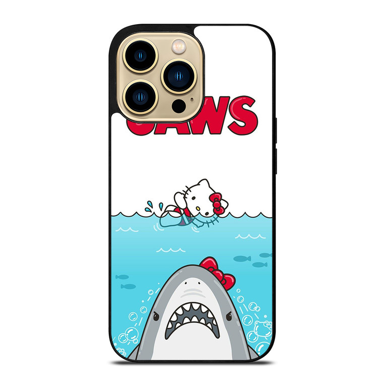 JAWS SHARK HELLO KITTY iPhone 14 Pro Max Case Cover