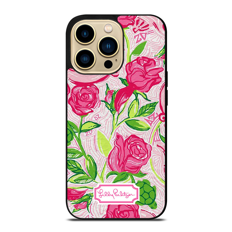 LILLY PULITZER PINK FLOWERS iPhone 14 Pro Max Case Cover