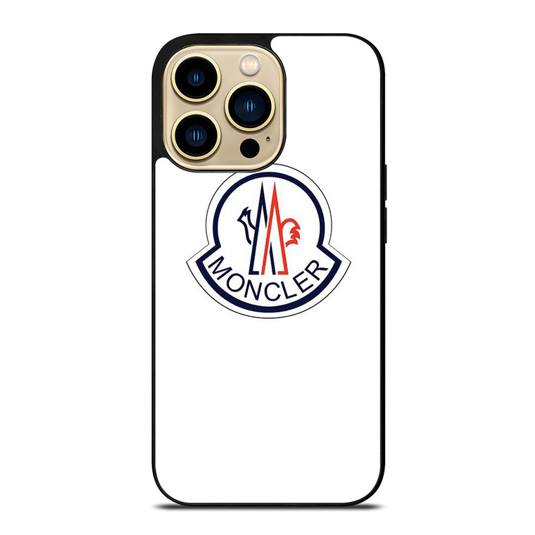 MONCLER LOGO WHITE iPhone 14 Pro Max Case Cover