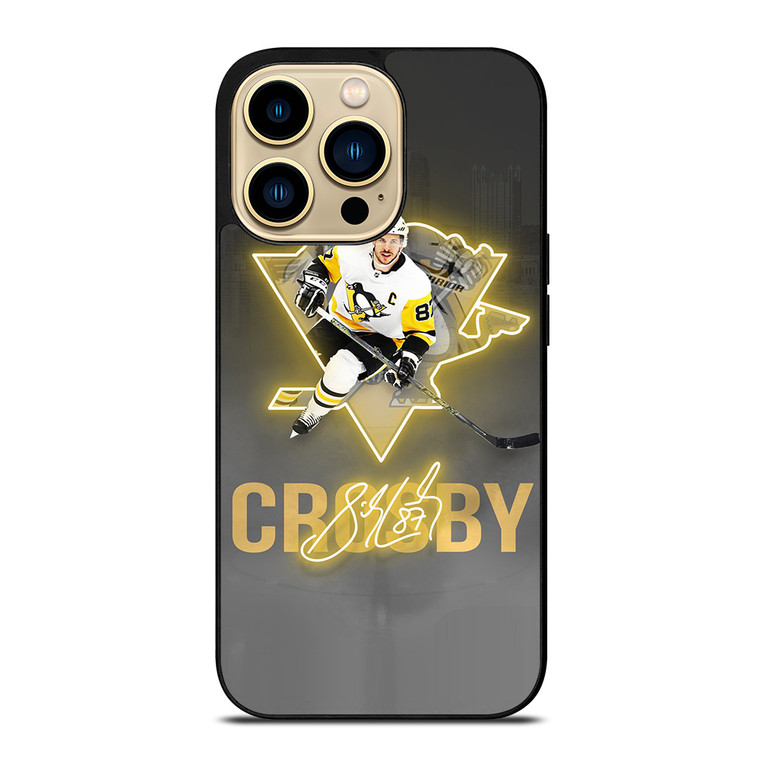 PITTSBURGH PENGUINS SIDNEY CROSBY SIGNATURE iPhone 14 Pro Max Case Cover