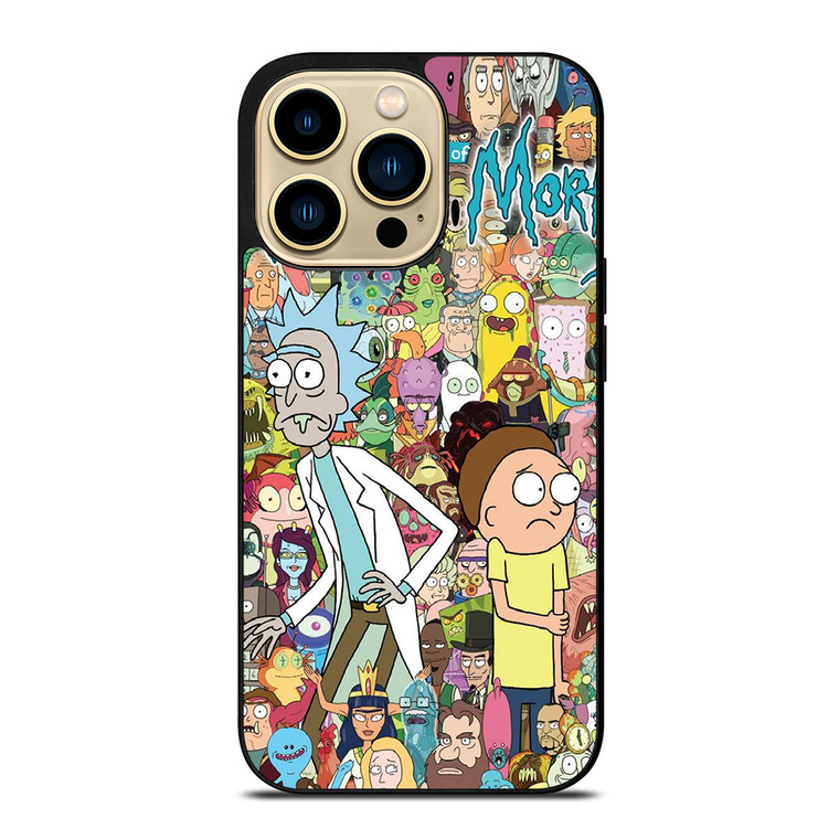 RICK AND MORTY CHHARACTER iPhone 14 Pro Max Case Cover