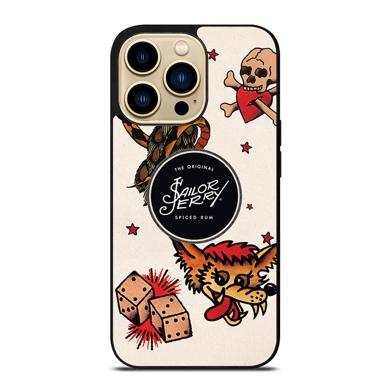 SAILOR JERRY TATTOO LOGO iPhone 14 Pro Max Case Cover