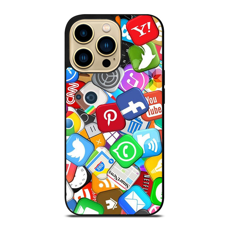 SOCIAL MEDIA LOGO iPhone 14 Pro Max Case Cover