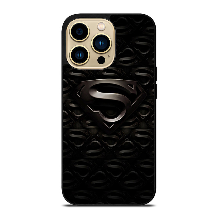 SUPERMAN BLACK LOGO iPhone 14 Pro Max Case Cover