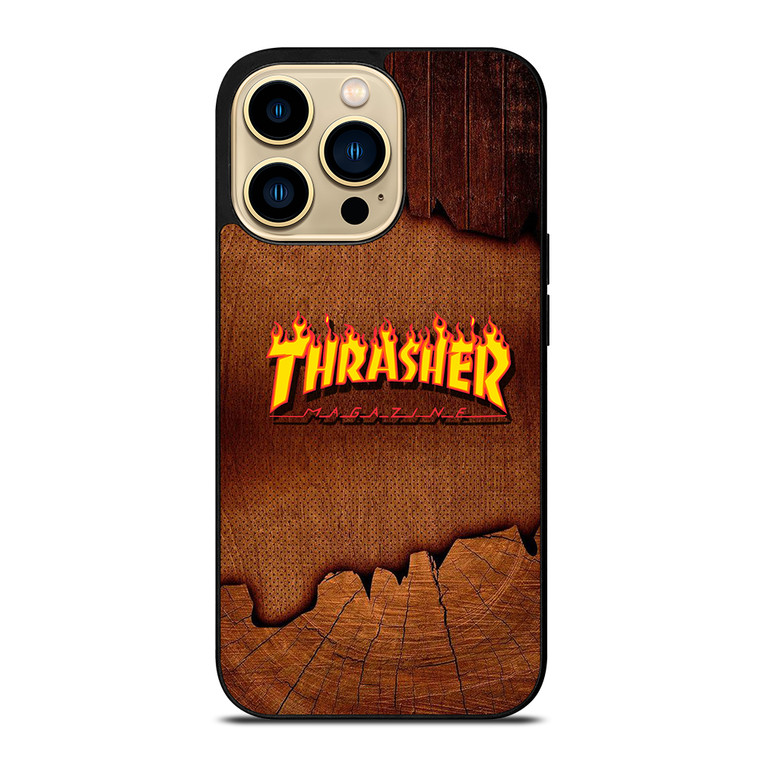 THRASER MAGAZINE WOODEN iPhone 14 Pro Max Case Cover