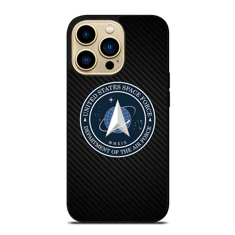 UNITED STATES SPACE CORPS USSC CARBON LOGO iPhone 14 Pro Max Case Cover