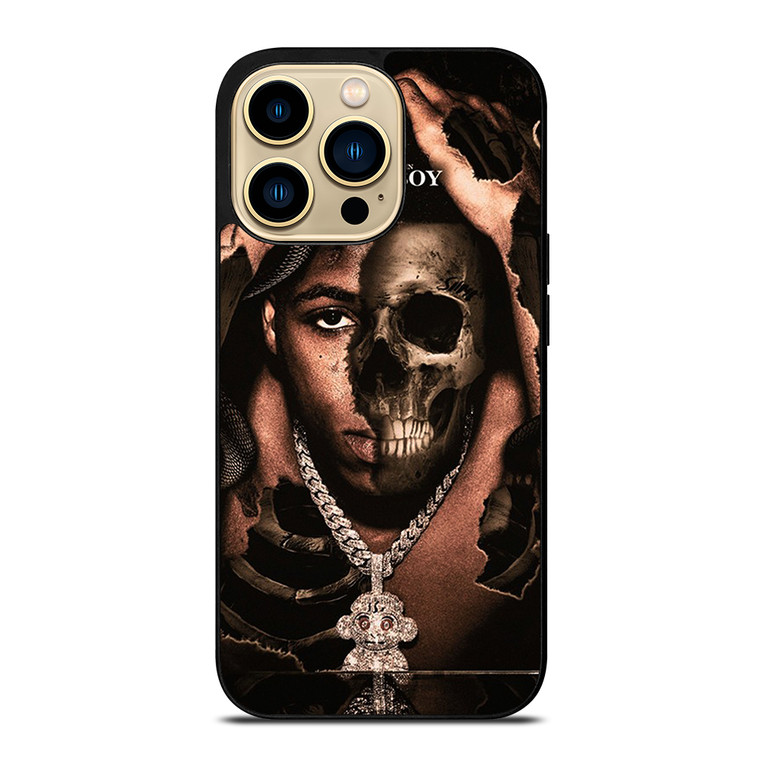 YOUNGBOY NBA RAPPER SKULL iPhone 14 Pro Max Case Cover