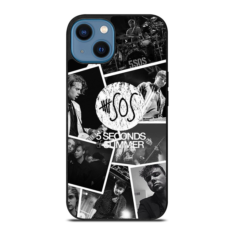5 SECONDS OF SUMMER COLLAGE iPhone 14 Case Cover