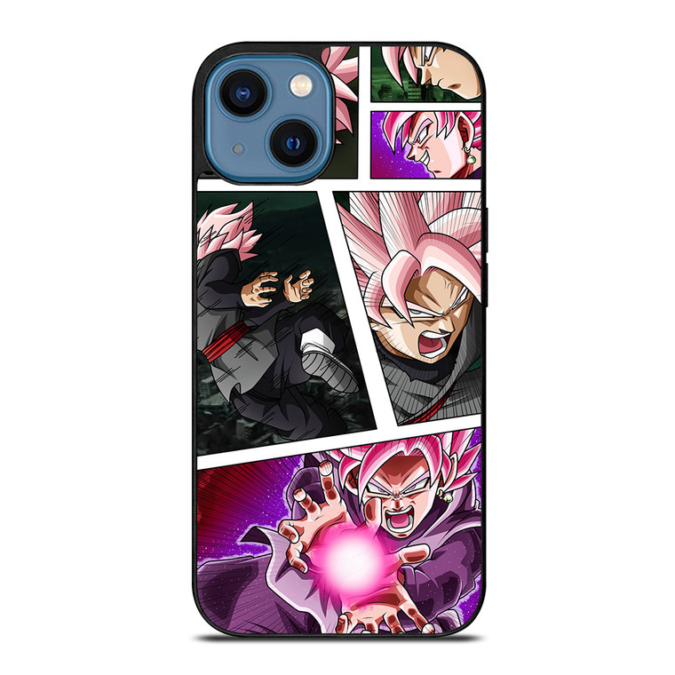 BLACK GOKU SS ROSE COLLAGE iPhone 14 Case Cover